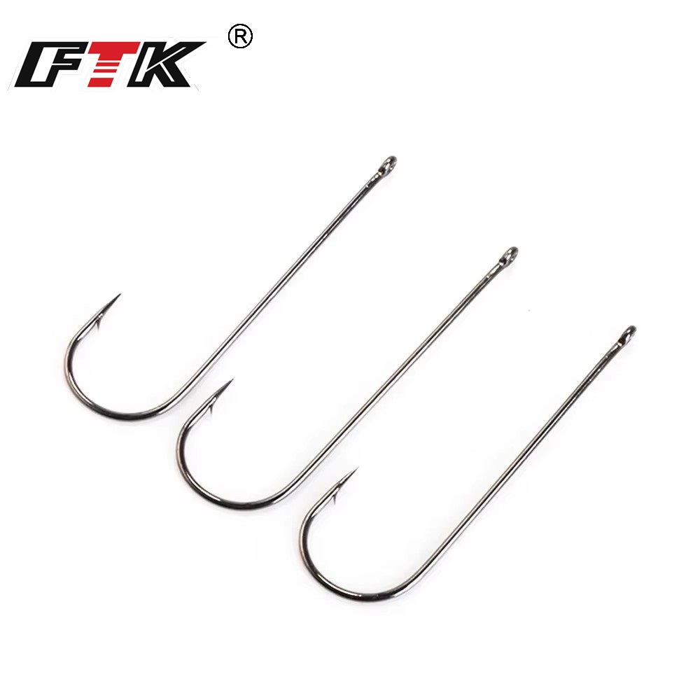 Fishing Hook Offset - FTK 5-9PCS ABERDEEN Angelhaken mit Öse