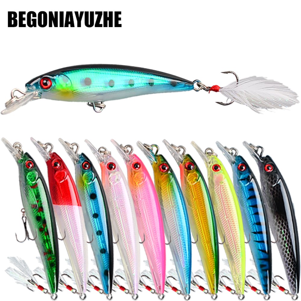 Fishing Hook Treble - 10-teiliges Bionic Minnow Angelköder-Set – 6,8