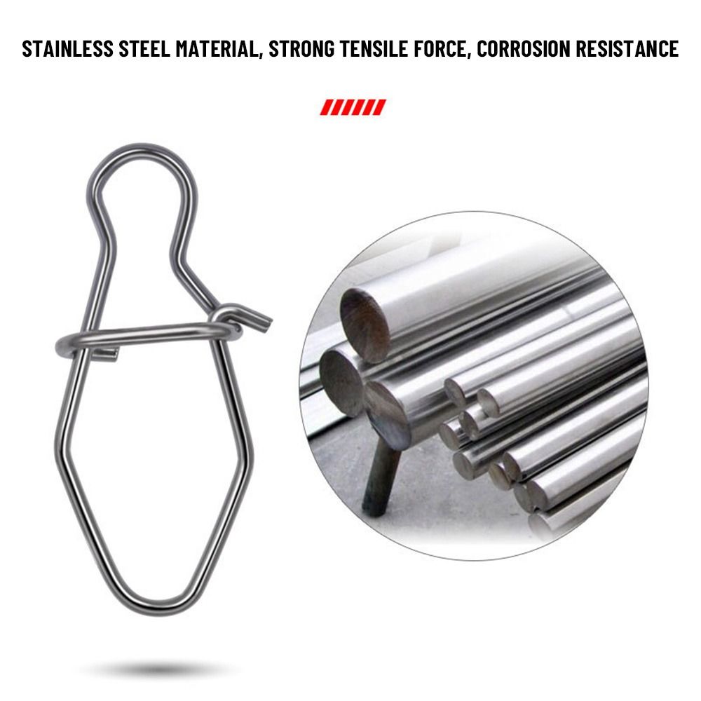 Fishing Hook Stainless Steel - 100 teile/los schöne Snap Fishing Barrel