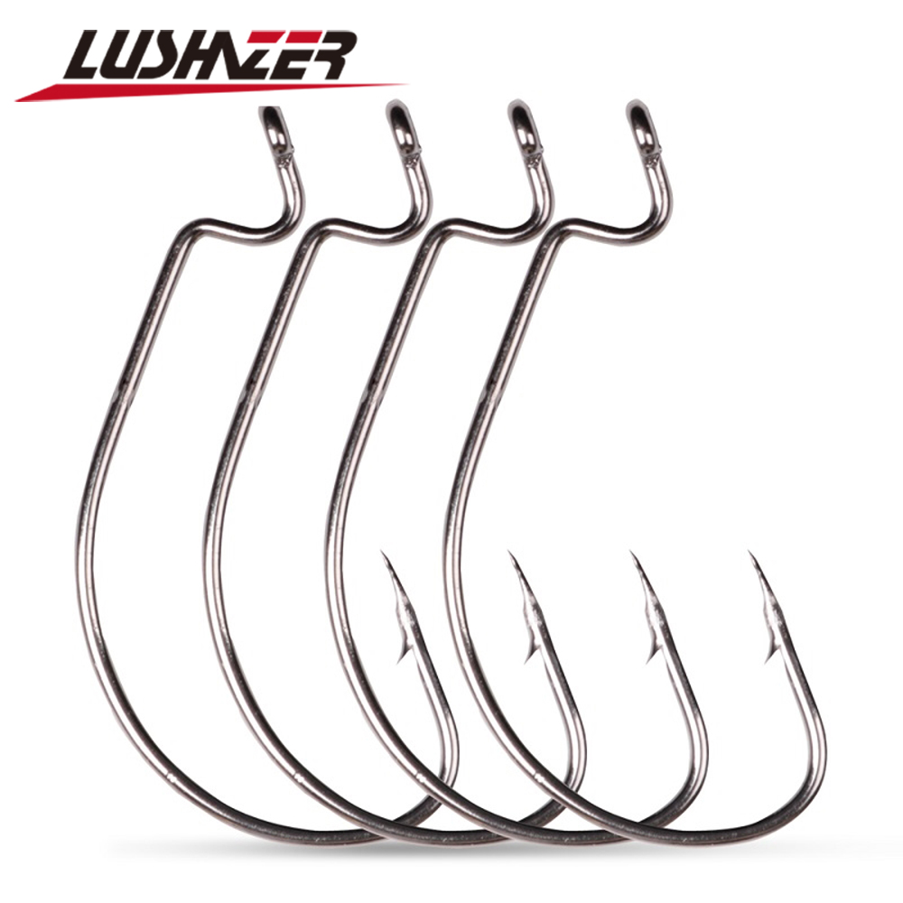 Fishing Hook Size - LUSHAZER 10 teile/los Carbon Stahl Angelhaken