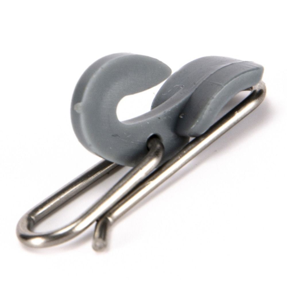 Fishing Hook Stainless Steel - 20 Stück Langlebige Edelstahl-Angelköder-Clips in Grau,
