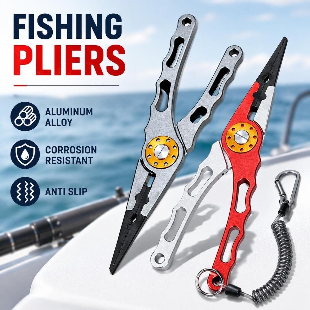 Fishing Hook Remover - Angelzange aus Aluminiumlegierung, rutschfest, leicht, mit