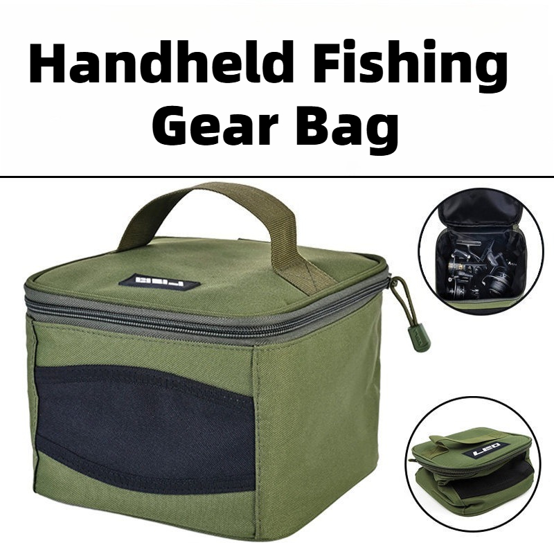 Fishing Hook Size - Angelgerät-Tasche aus Oxford-Gewebe mit Großer Kapazität,