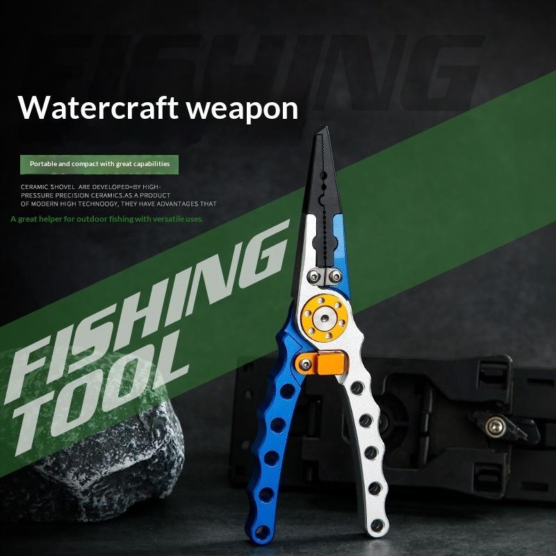 Fishing Hook Remover - Aluminiumlegierung Angelzange Ergonomischer Rutschfester Griff Mehrzweck-Hakenlöser
