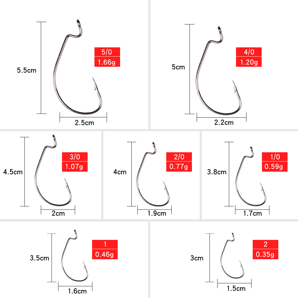 LUSHAZER 10 teile/los Carbon S – Fishing Hook Size Bewertung und Preis