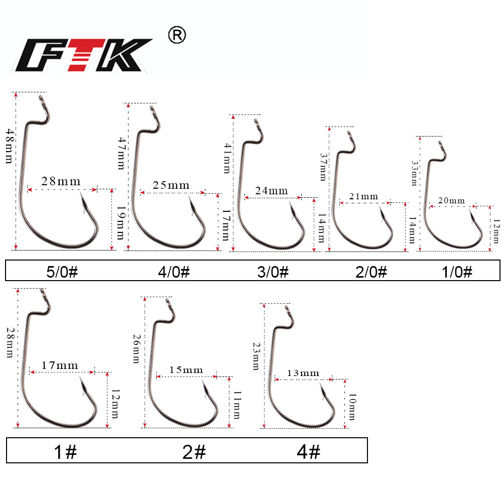 FTK 12–20 Stück versetzte Ange – Fishing Hook Offset Bewertung und Preis