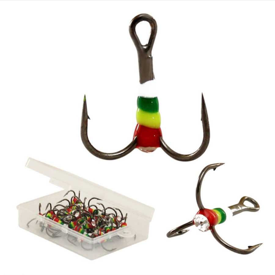 5pcs40pcs Eis Angeln Regenboge – Fishing Hook Assortment Bewertung und Preis