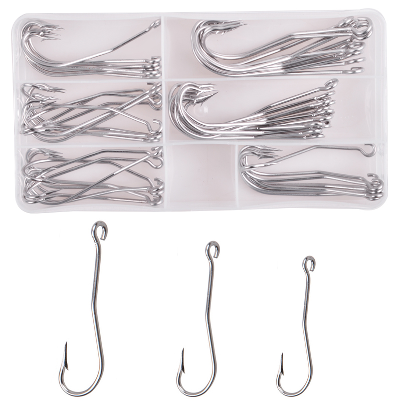 56 Teile/schachtel edelstahl L – Fishing Hook Assortment Bewertung und Preis