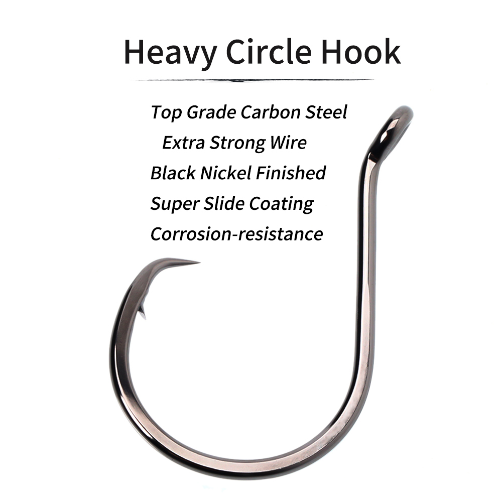 Lionriver Schwarzer Nickel-Hak – Fishing Hook Circle Bewertung und Preis