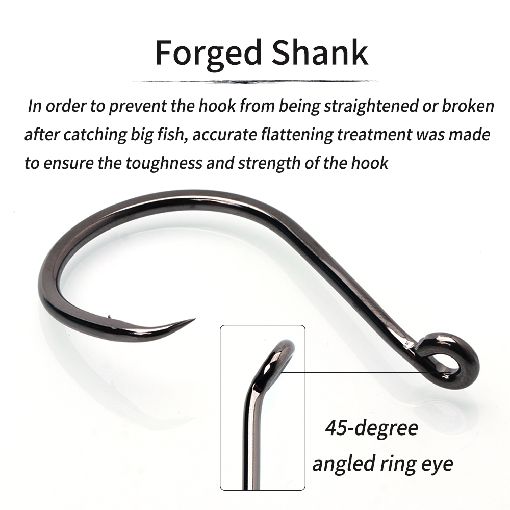 Lionriver Schwarzer Nickel-Hak – Fishing Hook Circle Bewertung und Preis