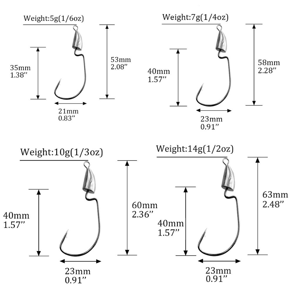 THKFISH 10 stücke Kurbel Jig K – Fishing Hook Weedless Bewertung und Preis