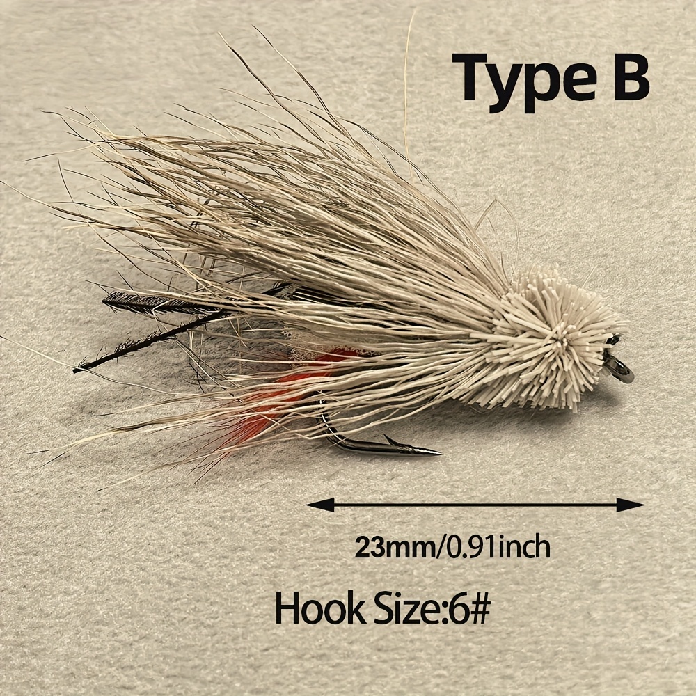 5/6 Stück Popper Hopper Fliege – Fishing Hook Size Bewertung und Preis