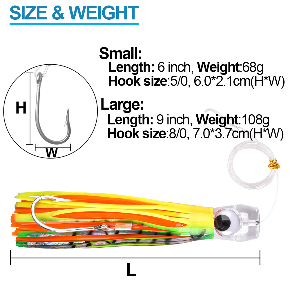 3 Stück Troll ing Rock Thunfis – Fishing Hook Size Bewertung und Preis