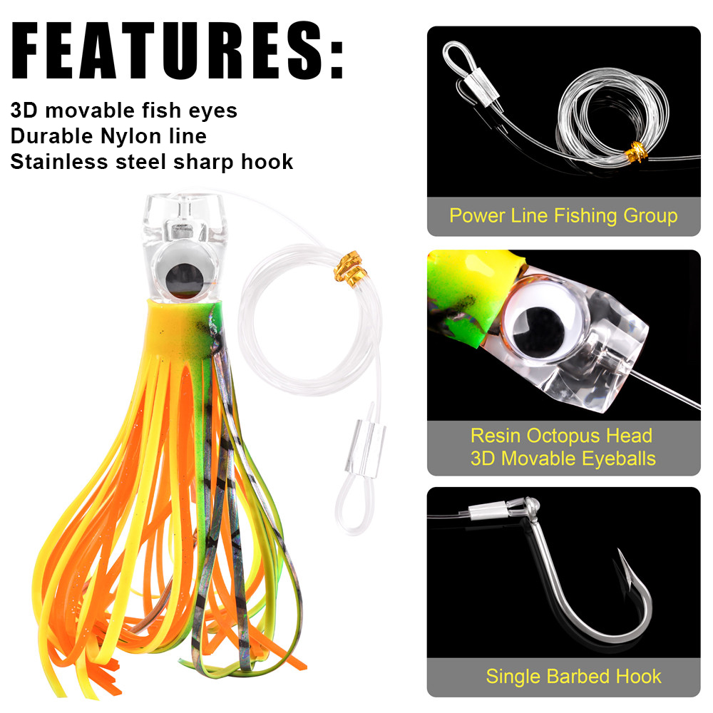 3 Stück Troll ing Rock Thunfis – Fishing Hook Size Bewertung und Preis