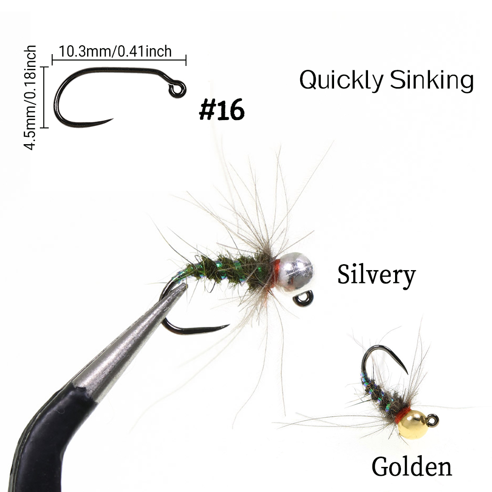 ICERIO Hustler Nymph Fliege mi – Fishing Hook Size Bewertung und Preis
