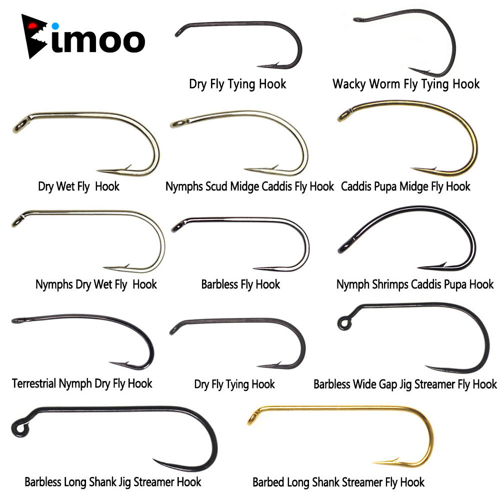 Bimoo 100 Stück 1 # ~22 #   Fl – Fishing Hook Barbless Bewertung und Preis